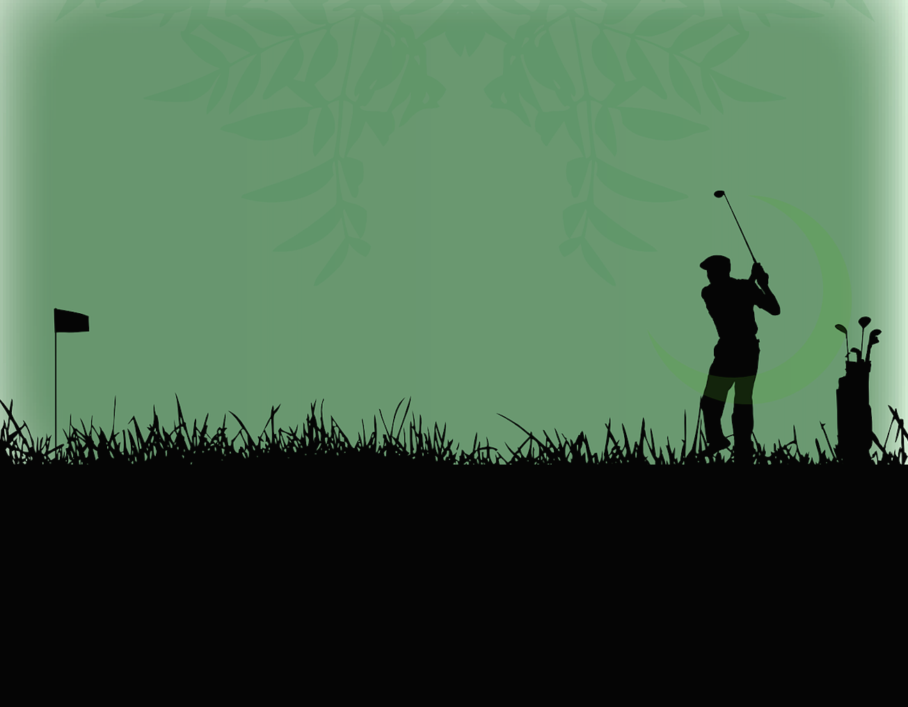 golfeur sur un green