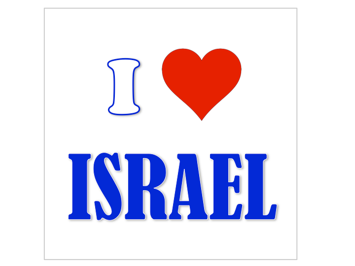 I love (pays)...Israel...