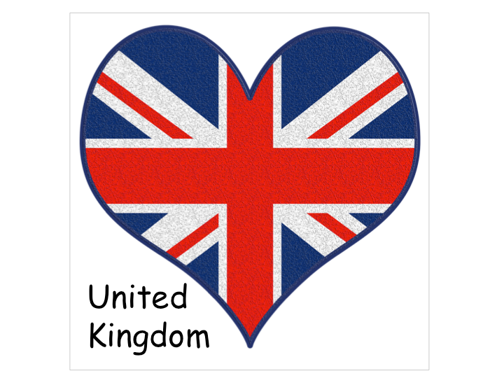 I love (pays)...UK... j'aime...l'Angleterre