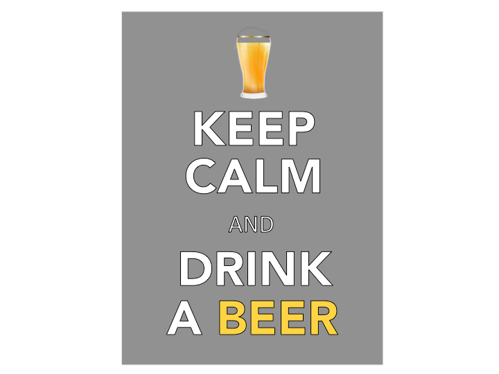 KEEP CALM and Drink a Beer