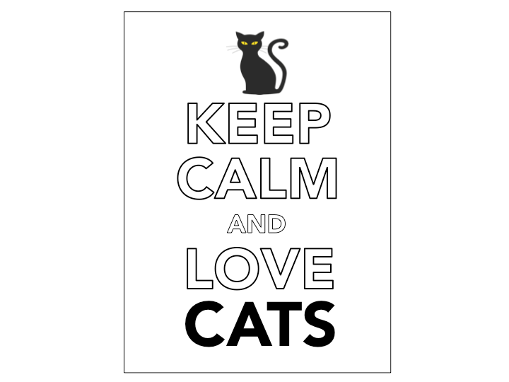 KEEP CALM and Love Cats