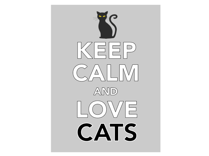 KEEP CALM and Love Cats