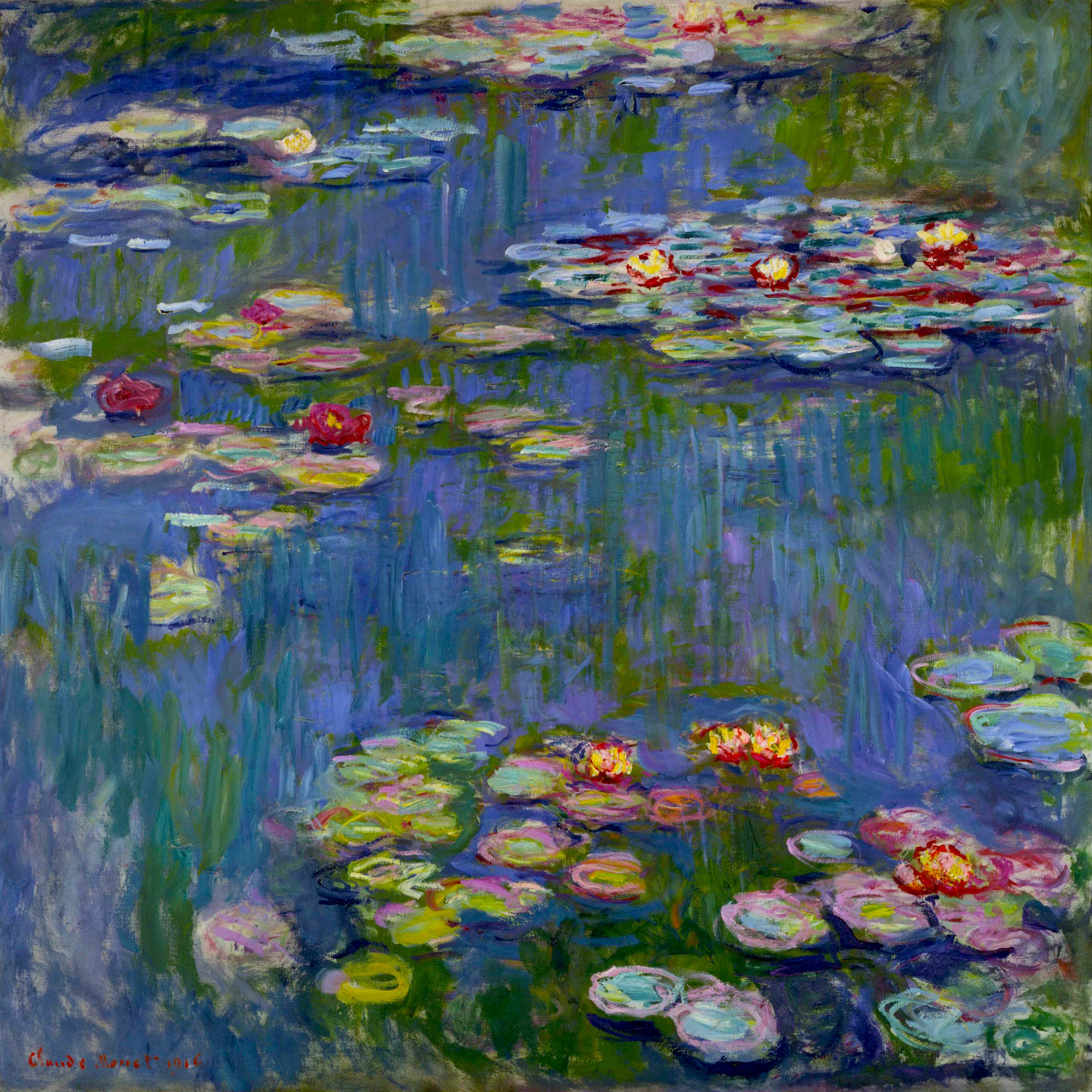 peinture-français- Monet /Nymphéas (1916)