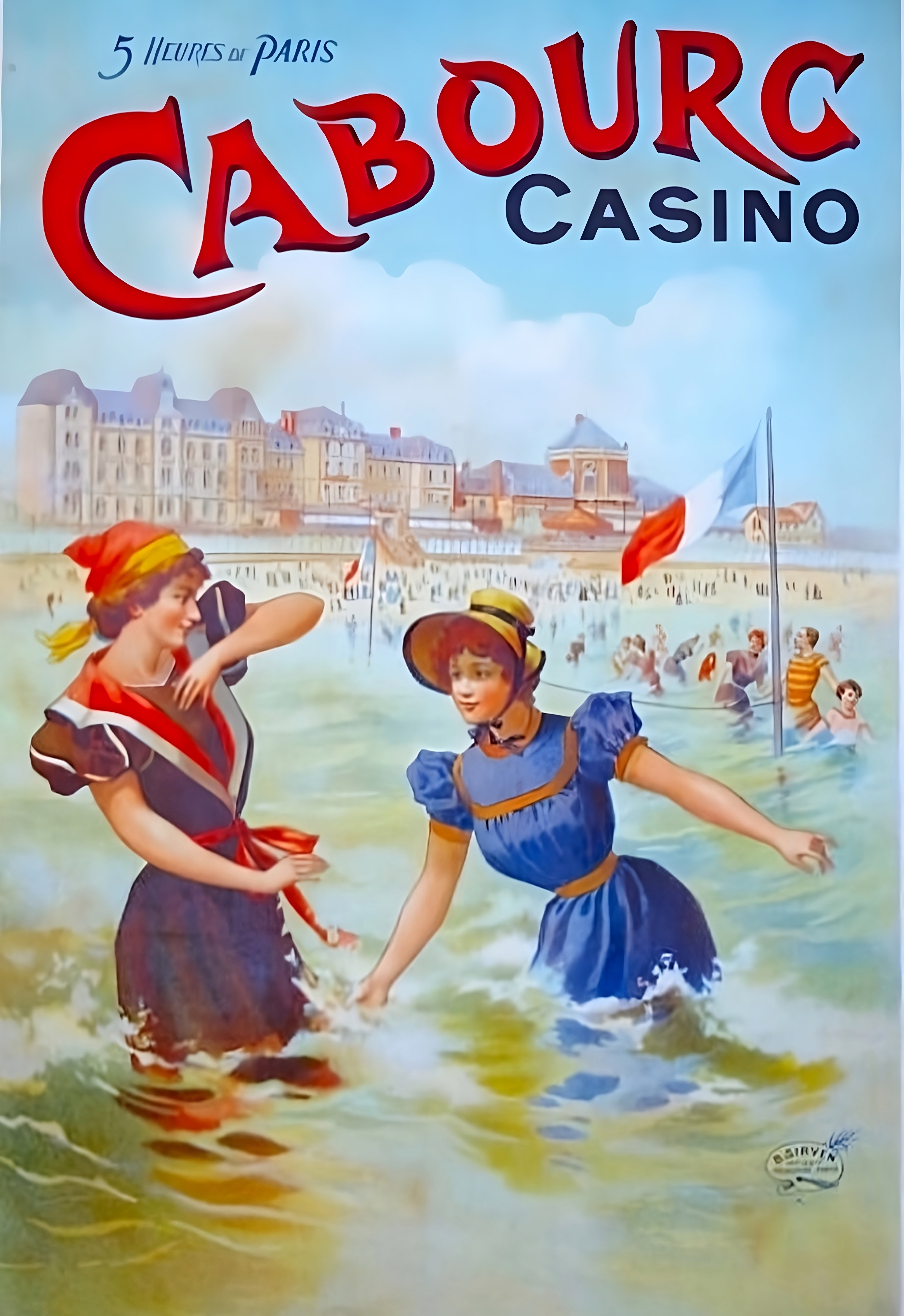 affiche vintage /tourisme-Cabourg