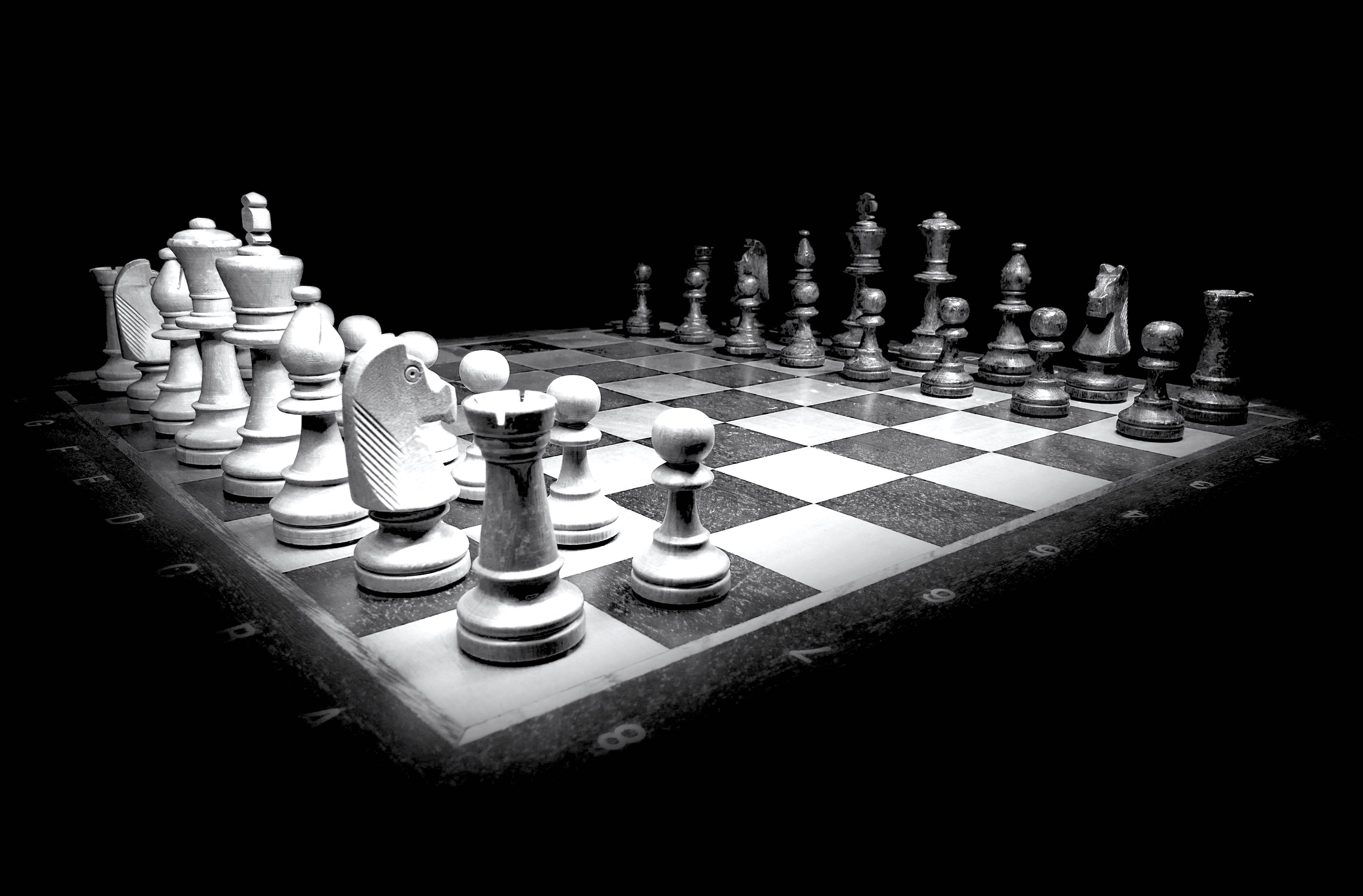 divers / jeu d'échecs