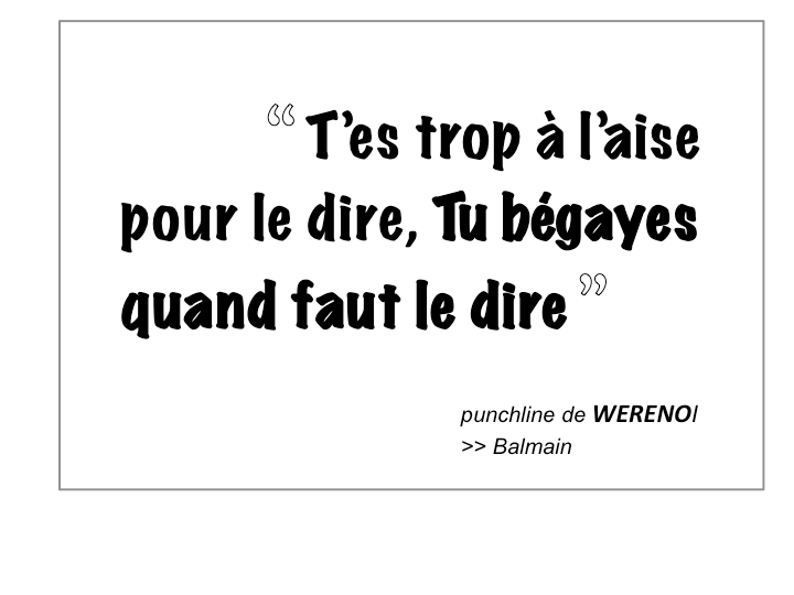 punchline RAP de Werenoi