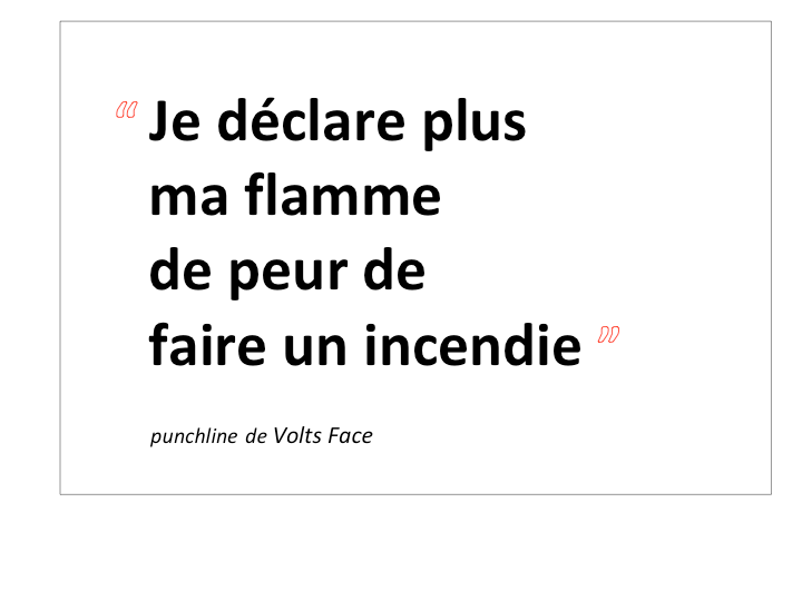 punchline RAP de Volt Face