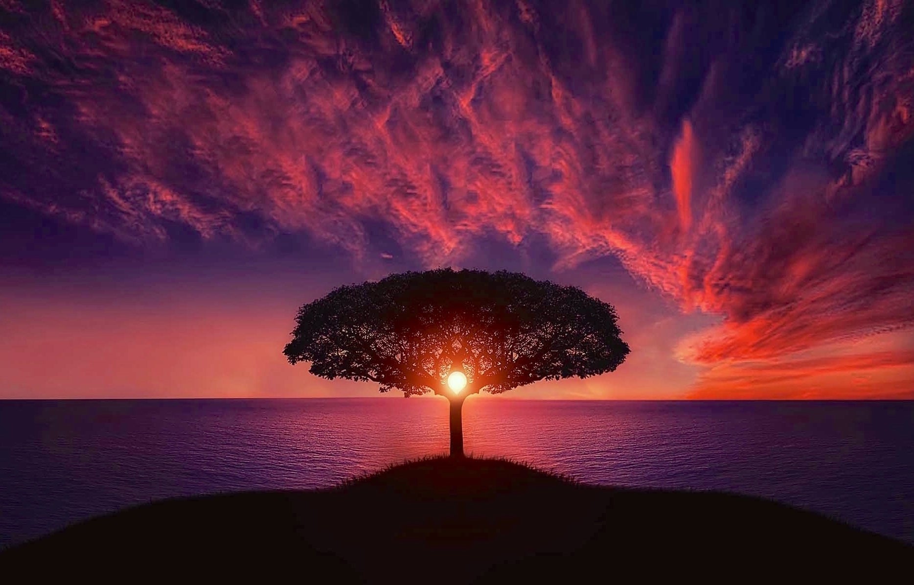 nature - coucher de soleil