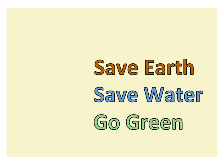 écologie / végan - Go Green