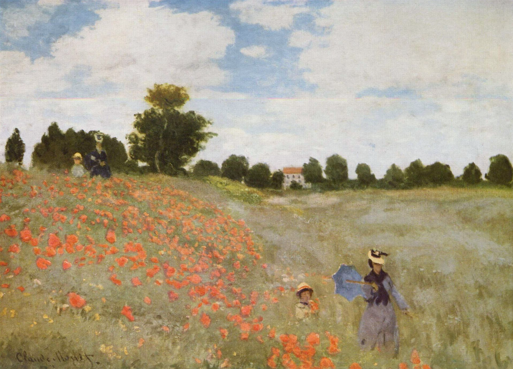 peinture-français- Monet /Les coquelicots