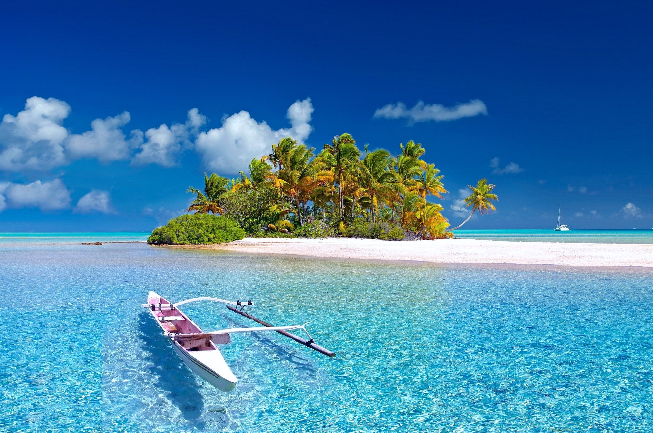 nature - plage /de Polynésie, piroque