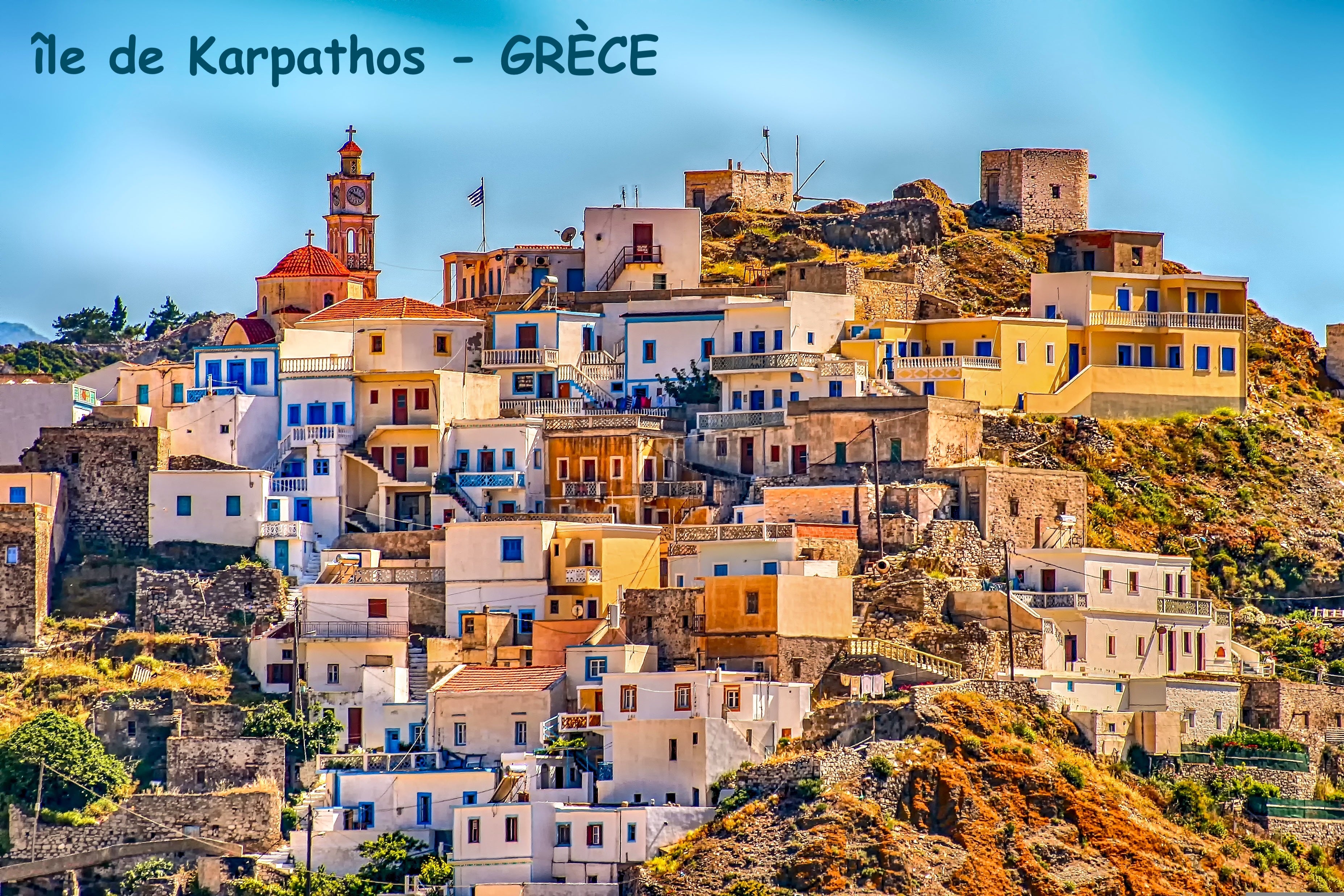 Sites touristiques - île de Karpathos/Grèce