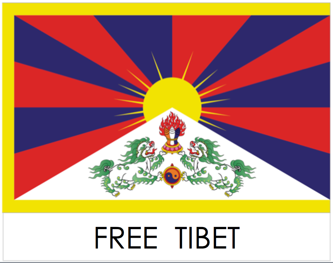 drapeau région autonome - Tibet / free Tibet