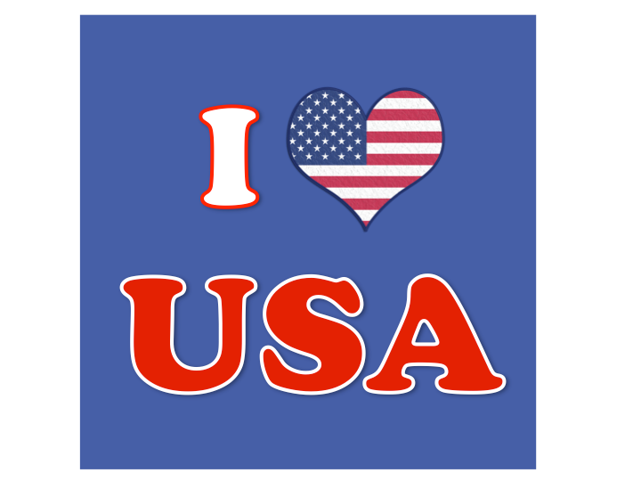 I love (pays)...USA...Etat-Unis...