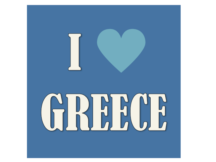 I love (pays)...Greece...Grèce