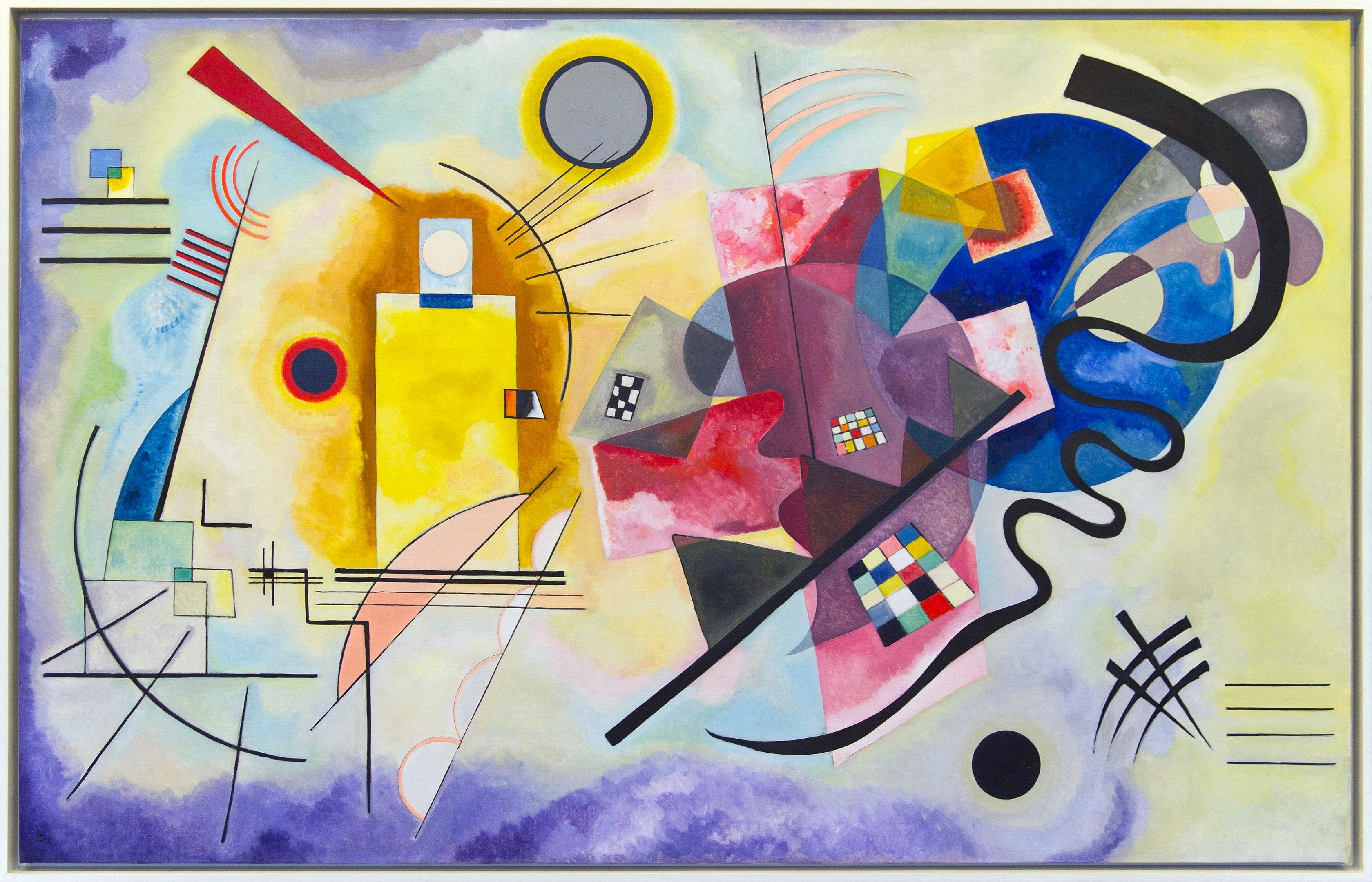 peinture-russe- Kandinsky /jaune-rouge-bleu