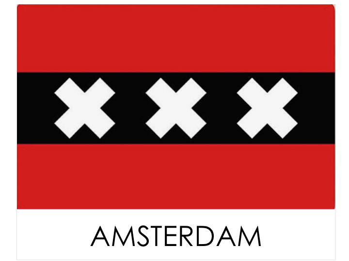 drapeau ville - Pays Bas/Nederland/Netherlands - Amsterdam