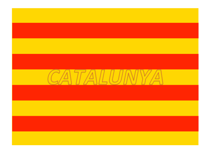 drapeau région -E - Catalogne Catalunya