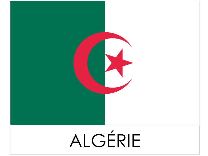 drapeau pays - Algérie / الجزائر
