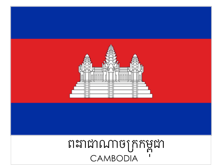 drapeau pays - Cambodge / Cambodia