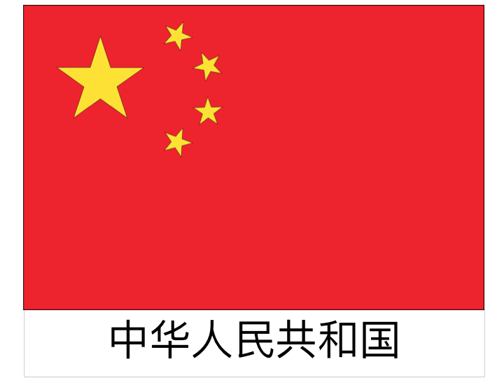 drapeau pays - Chine / 中国