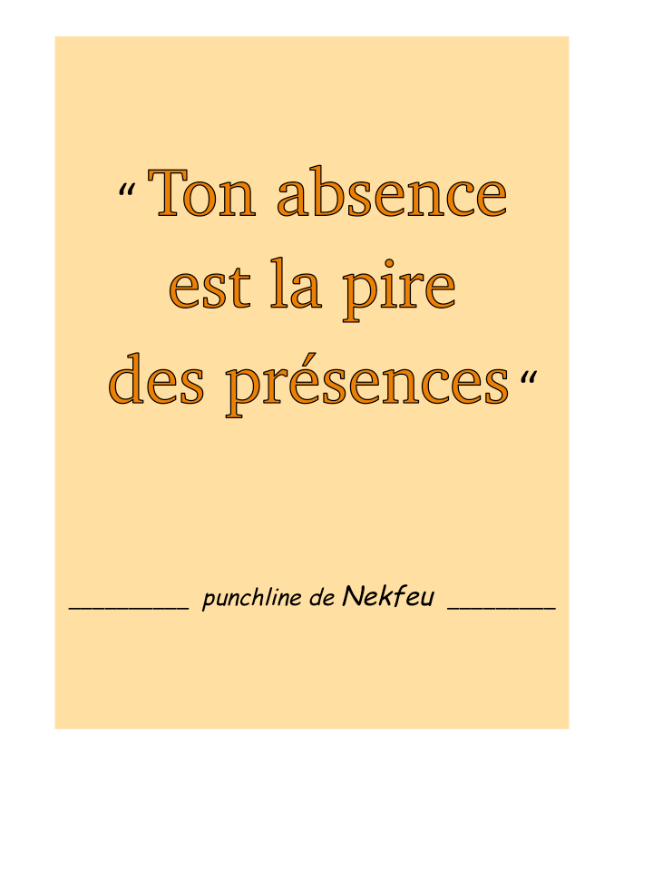 punchline RAP de Nekfeu