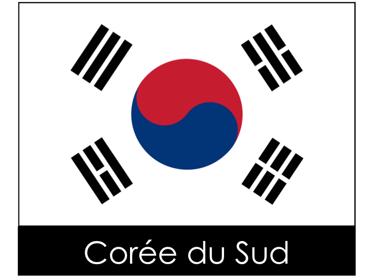 drapeau pays - Corée du sud / 대한민국