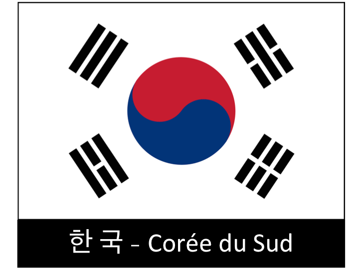 drapeau pays - Corée du sud / 대한민국