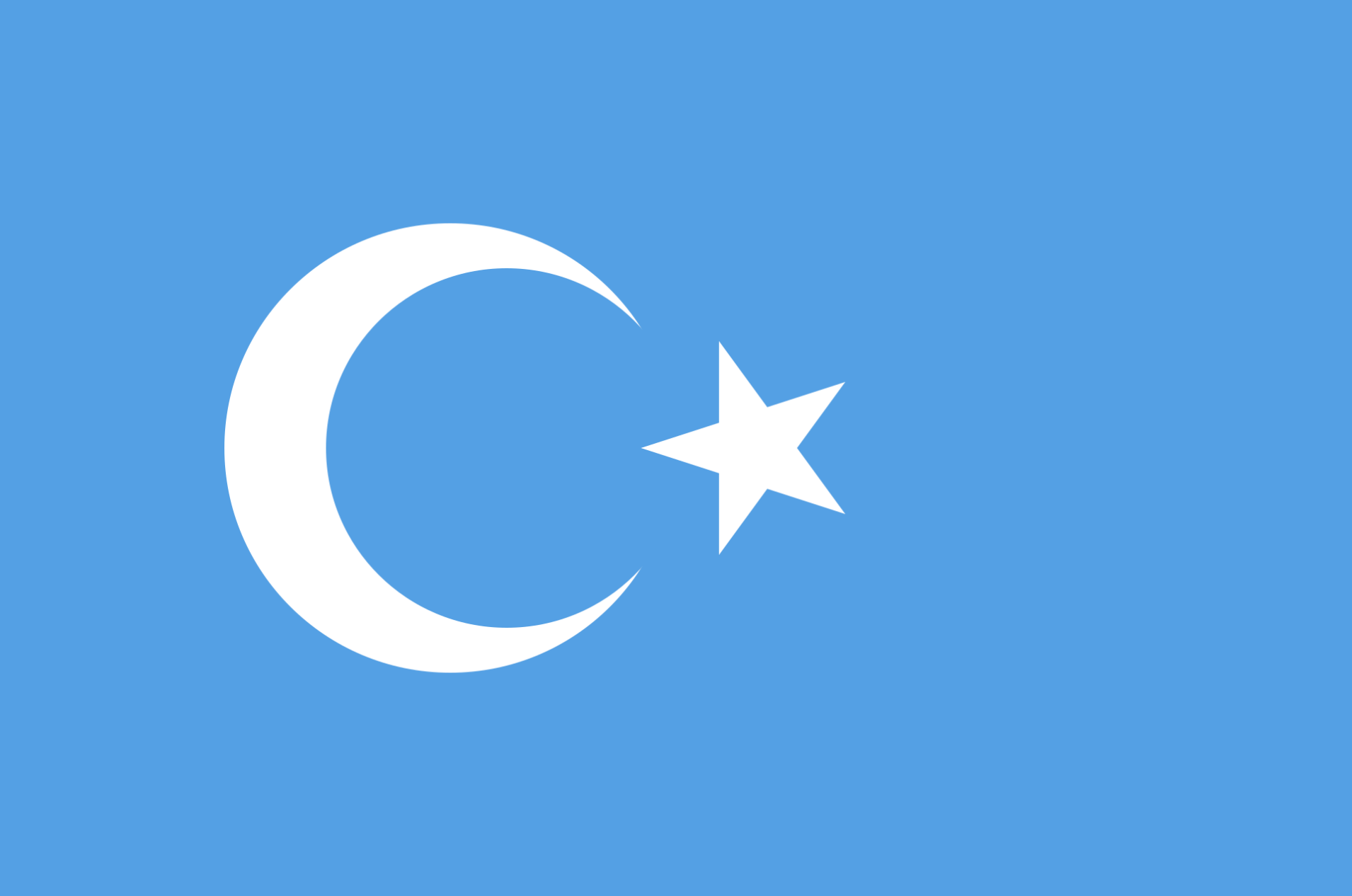 drapeau région autonome - peuple Ouïghour / Uyghur