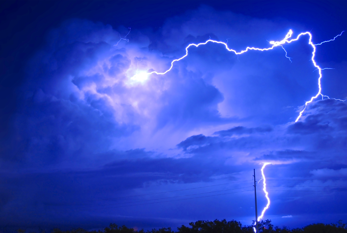 ciel - voie lactée /éclairs