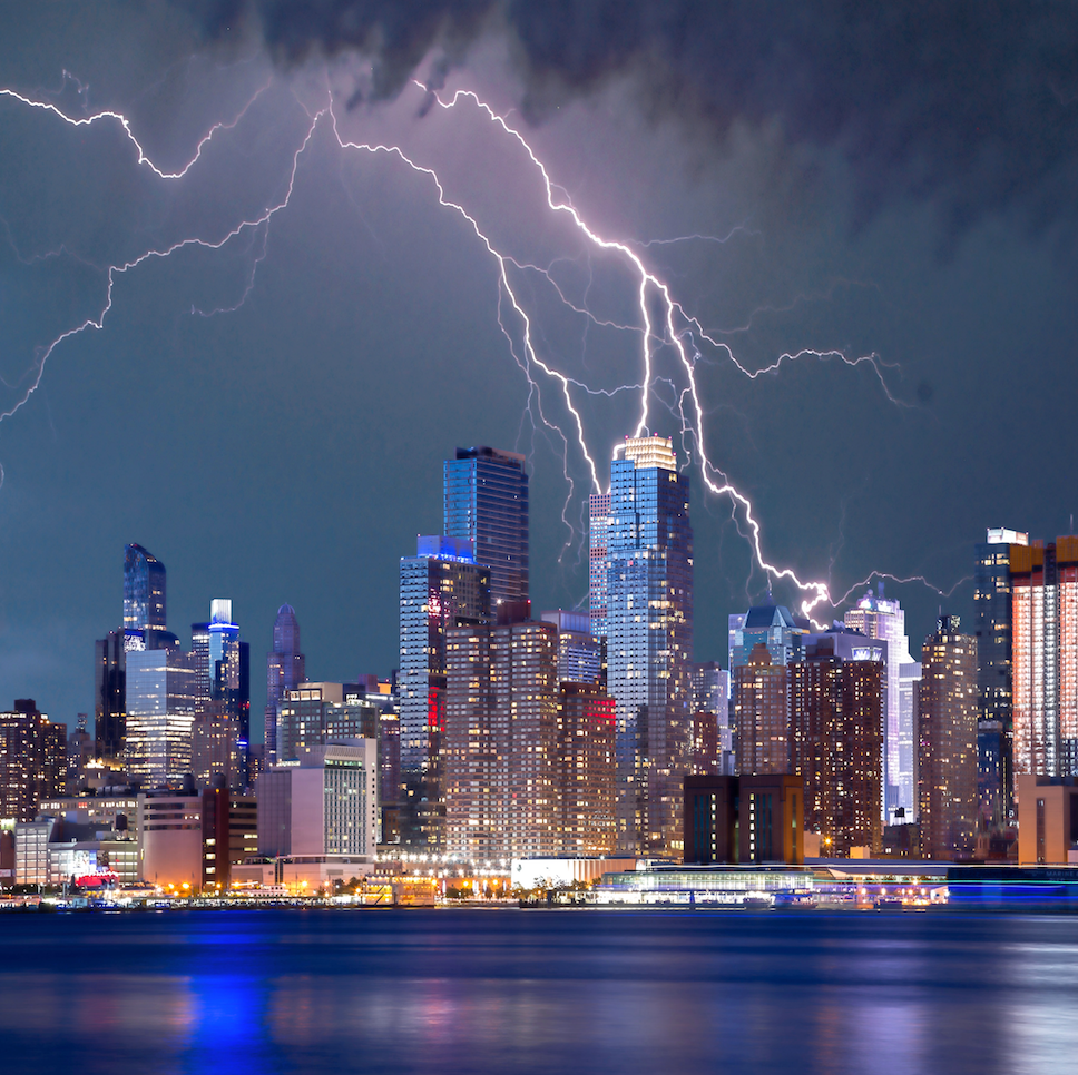 ciel - voie lactée /éclairs