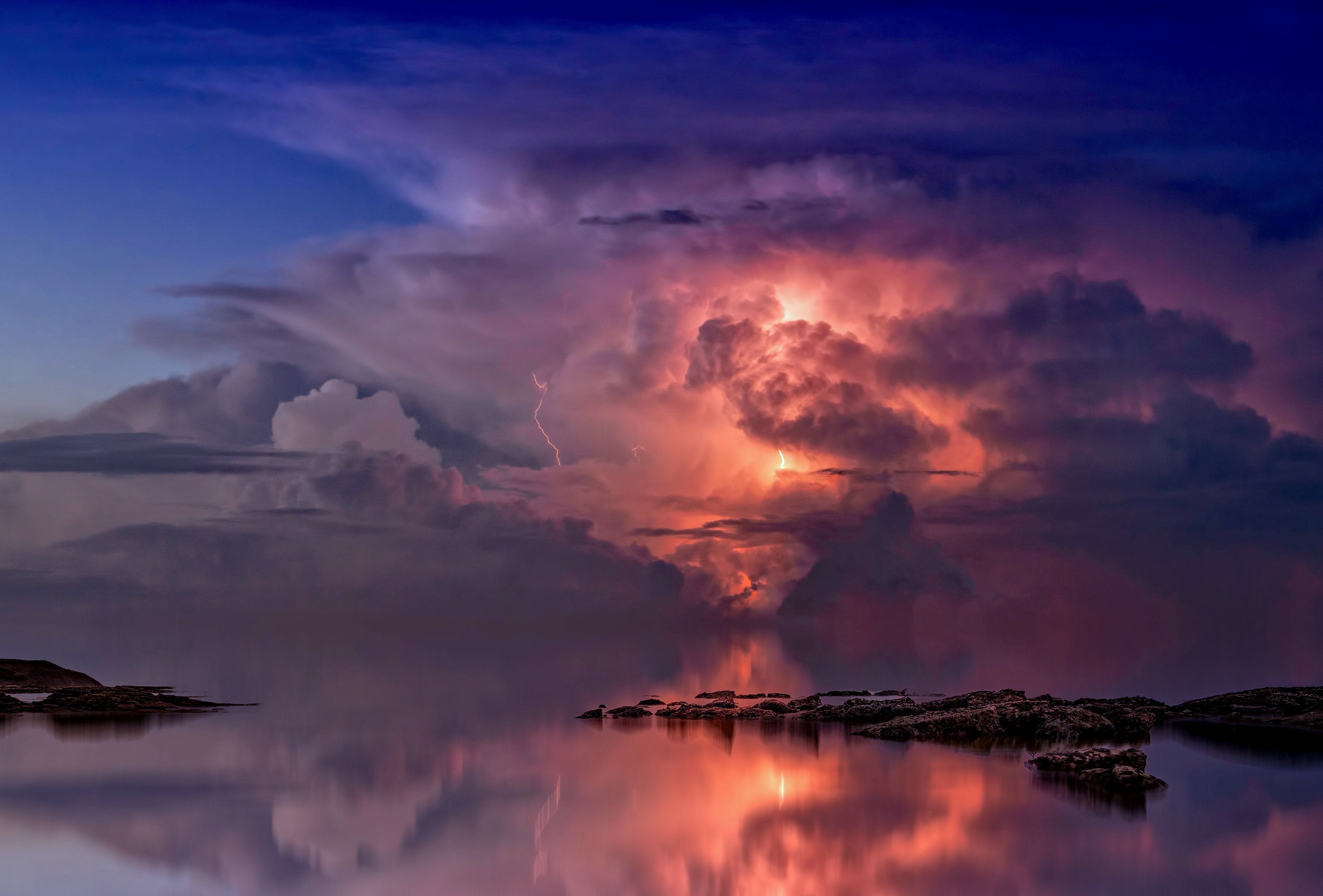 ciel - voie lactée /éclairs