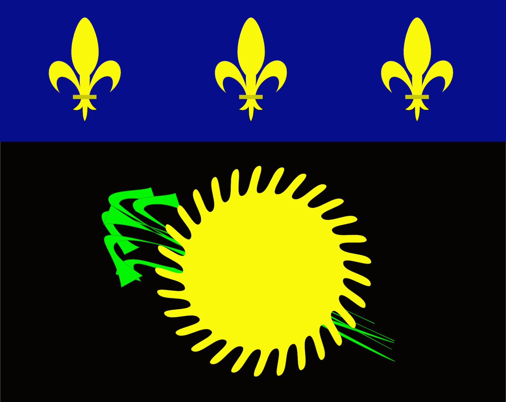 drapeau région -F - Guadeloupe (Territoire)