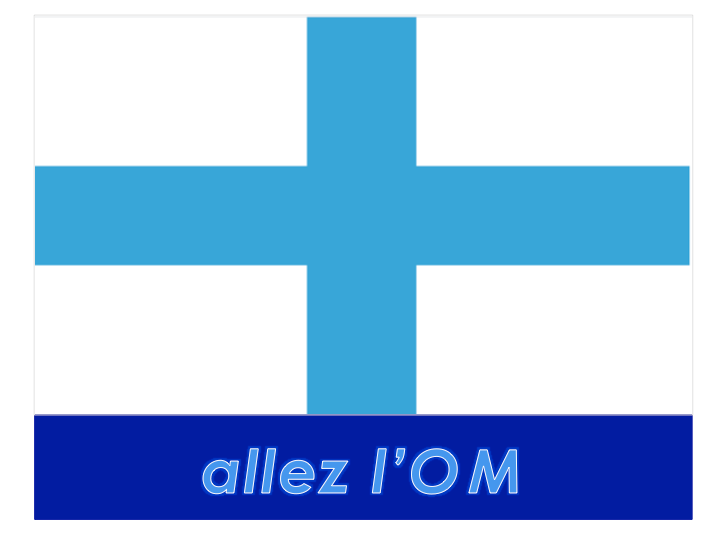 drapeau sport (football-fra) - Marseille - allez l'OM