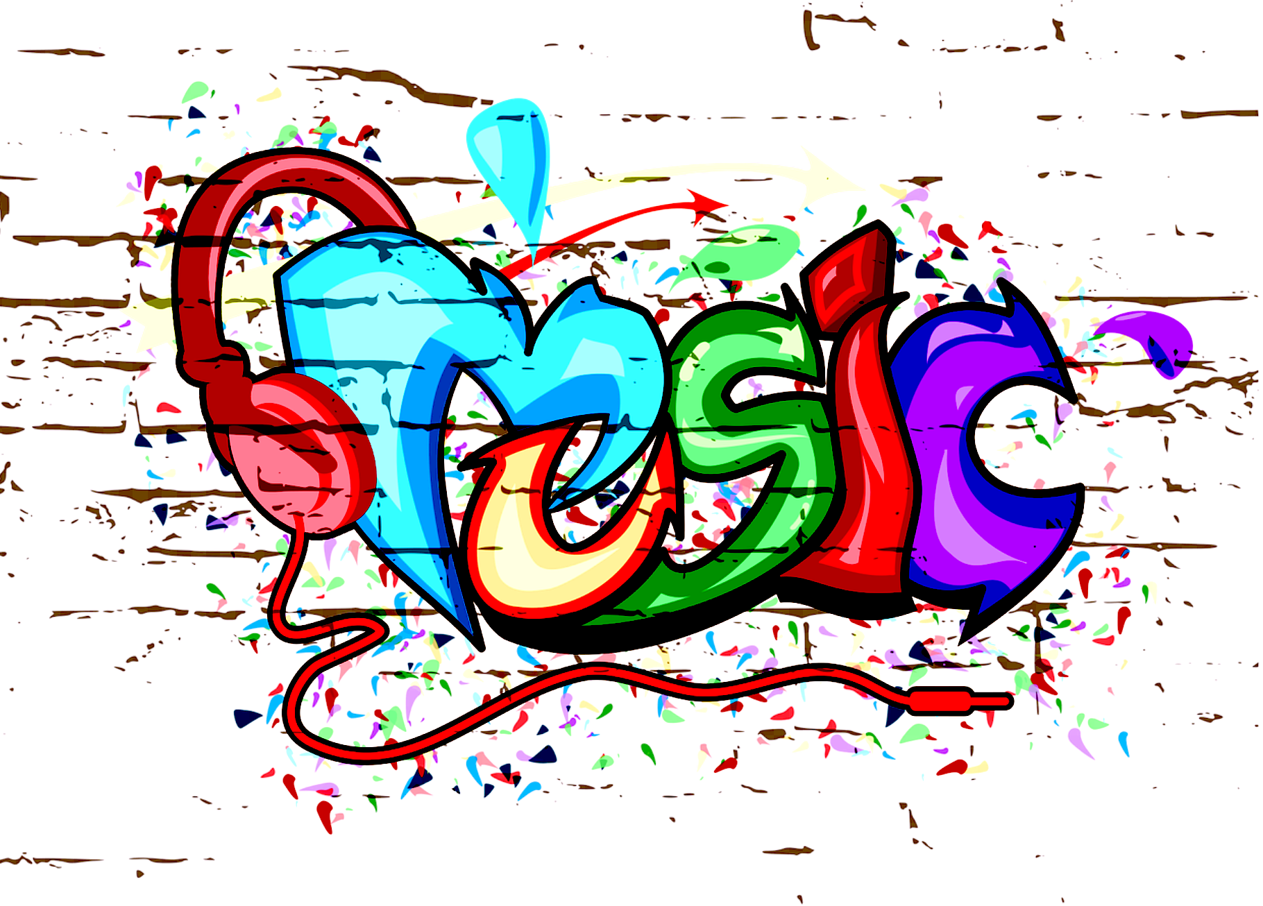 street art/graffiti wall - Music