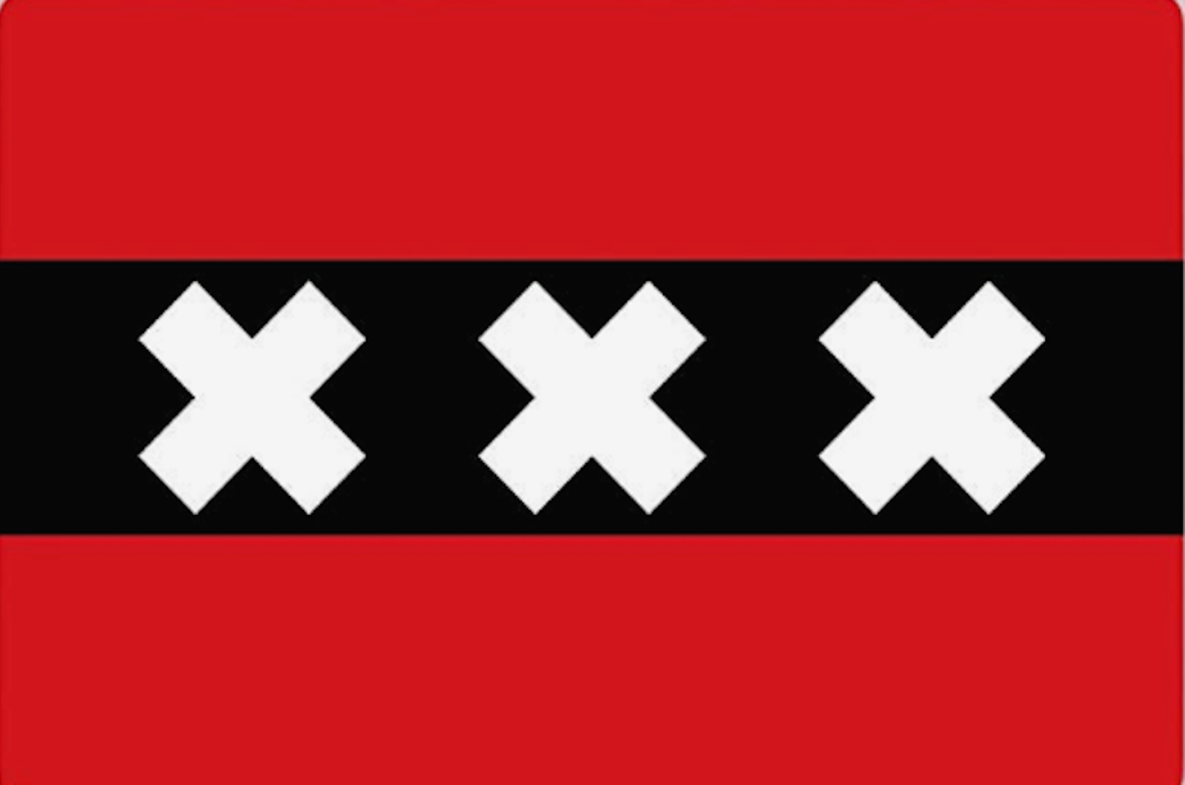 drapeau ville - Pays Bas/Nederland/Netherlands - Amsterdam