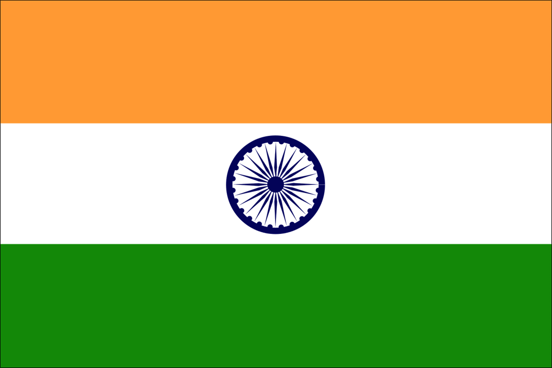 drapeau pays - Inde / भारत