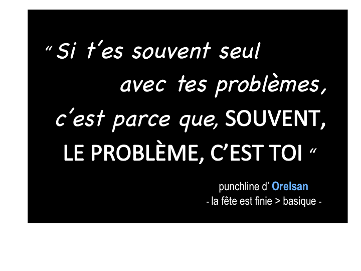 Orelsan's RAP punchline