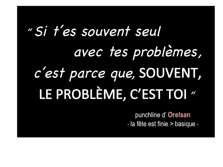 Orelsan's RAP punchline