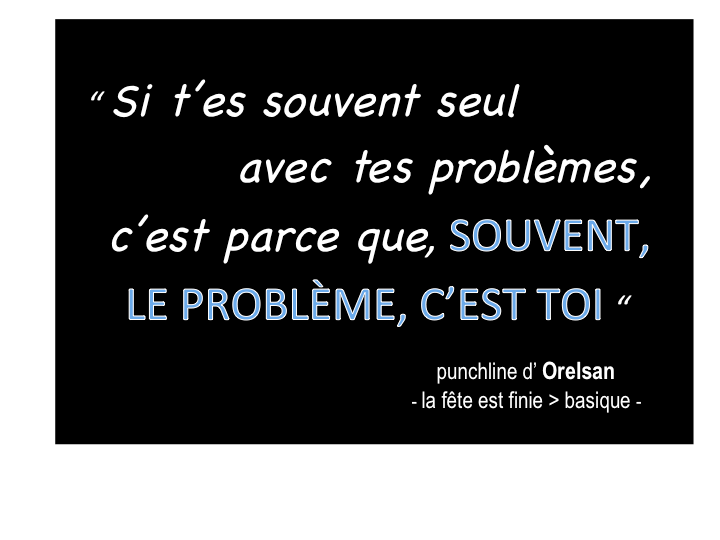 Orelsan's RAP punchline