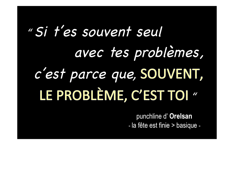 Orelsan's RAP punchline