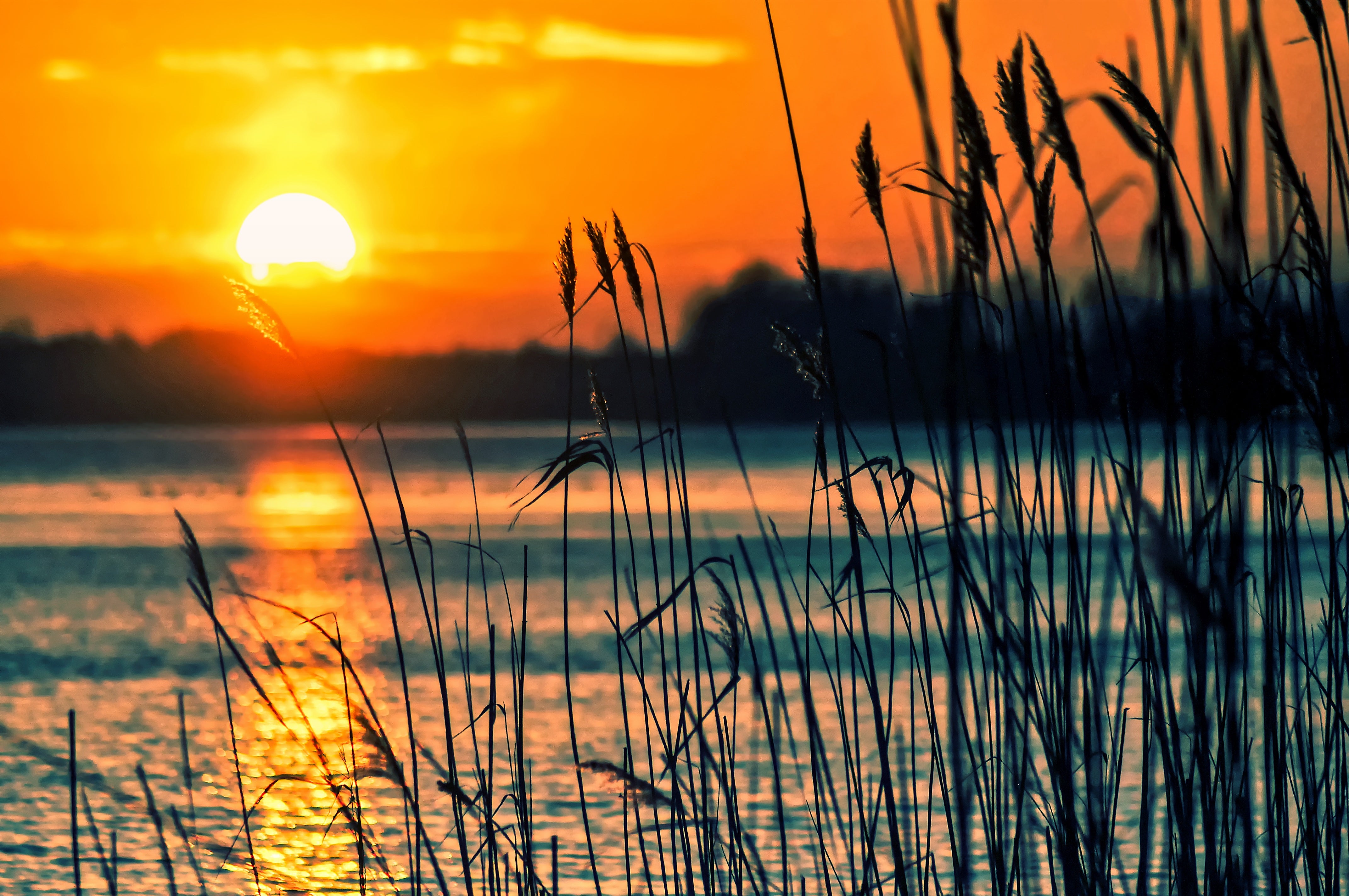 nature - coucher de soleil /lac