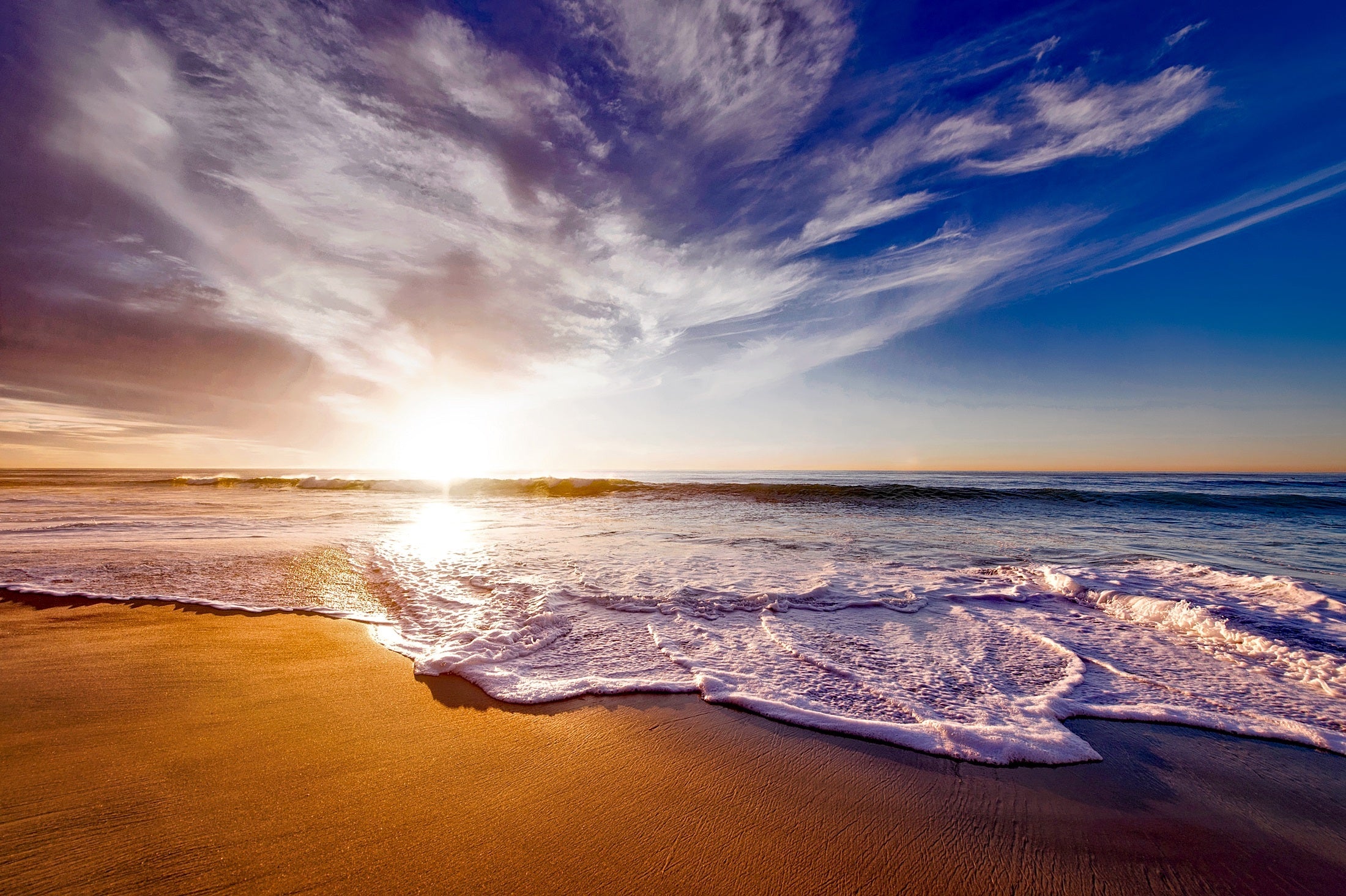 nature - coucher de soleil /plage de Californie