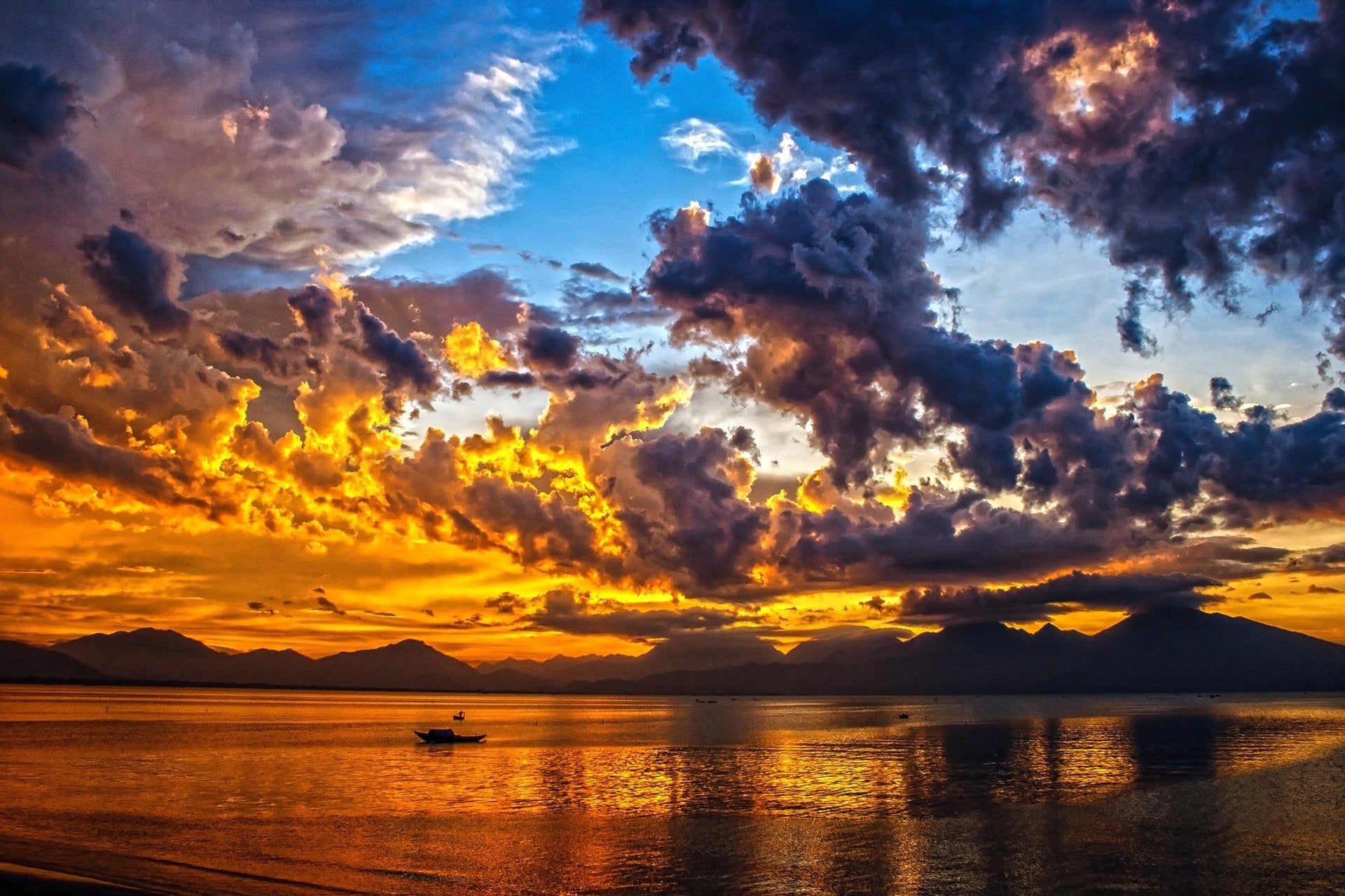 nature - coucher de soleil /plage