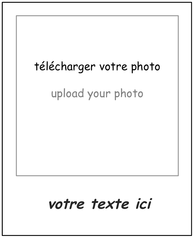 Magnet photo rétro Polaroid à personnaliser