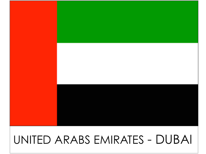 Landesflagge - Vereinigte Arabische Emirate / الإمارات العربية المتحدة