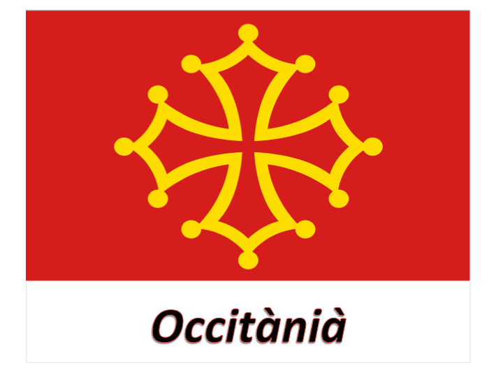 Regionsflagge -F - Okzitanien (Occitànià) 