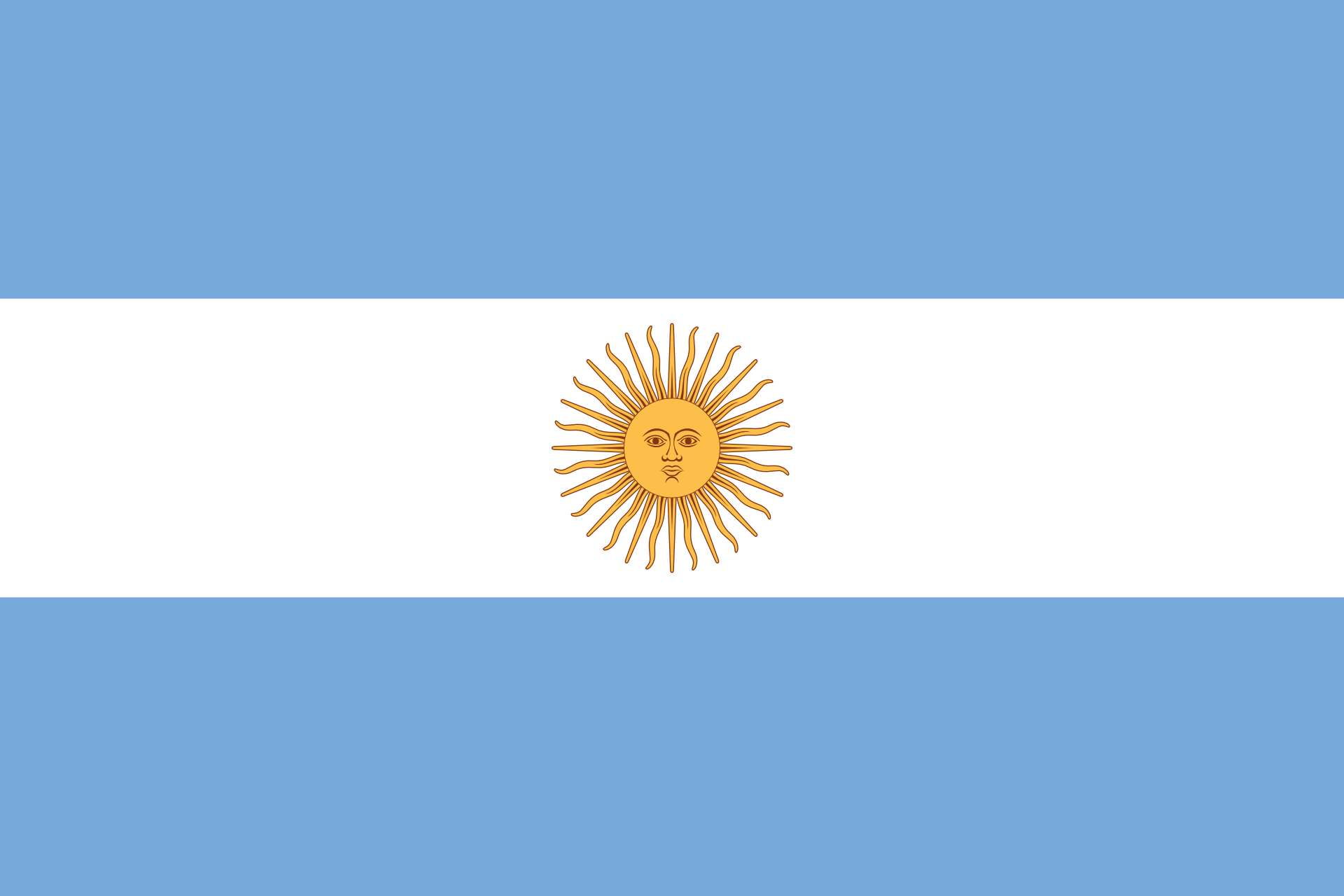Landesflagge - Argentinien / Argentinien