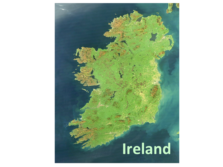 country map - Ireland / Éireann