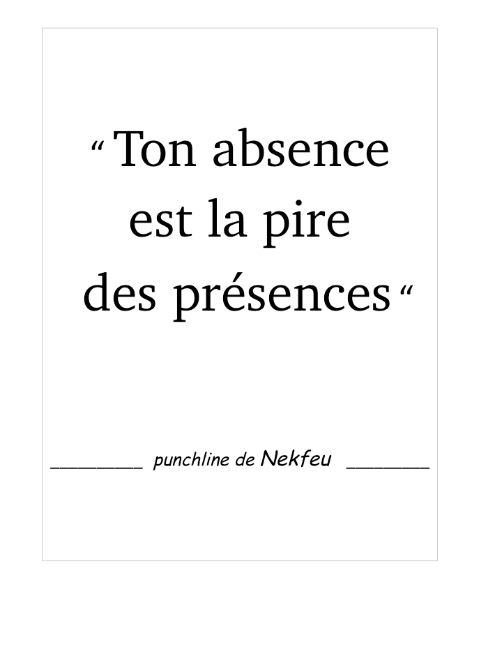 punchline RAP de Nekfeu